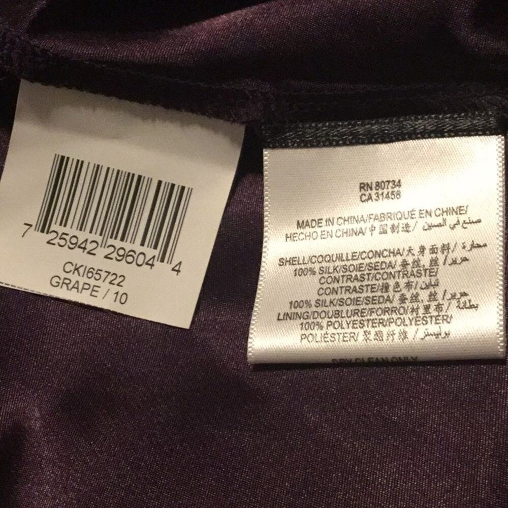 - BCBGmaxazria two tone chiffon pleated grap… - Picture 14 of 14